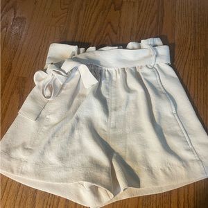White shorts from Aritzia.